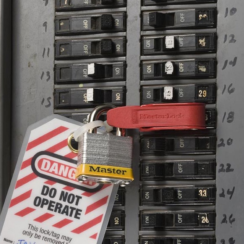 Panel breaker lockout