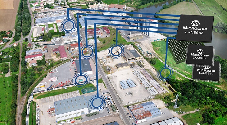 Microchip switch network infrastructure