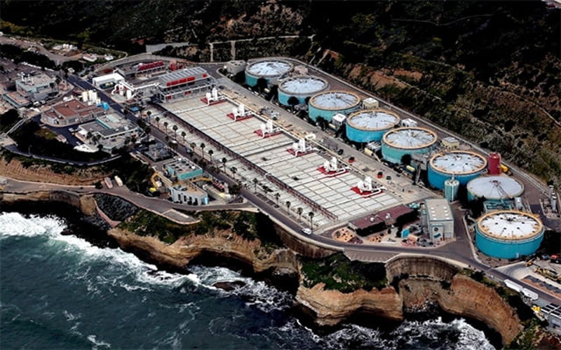 San Diego county wastewater treatment plant point loma