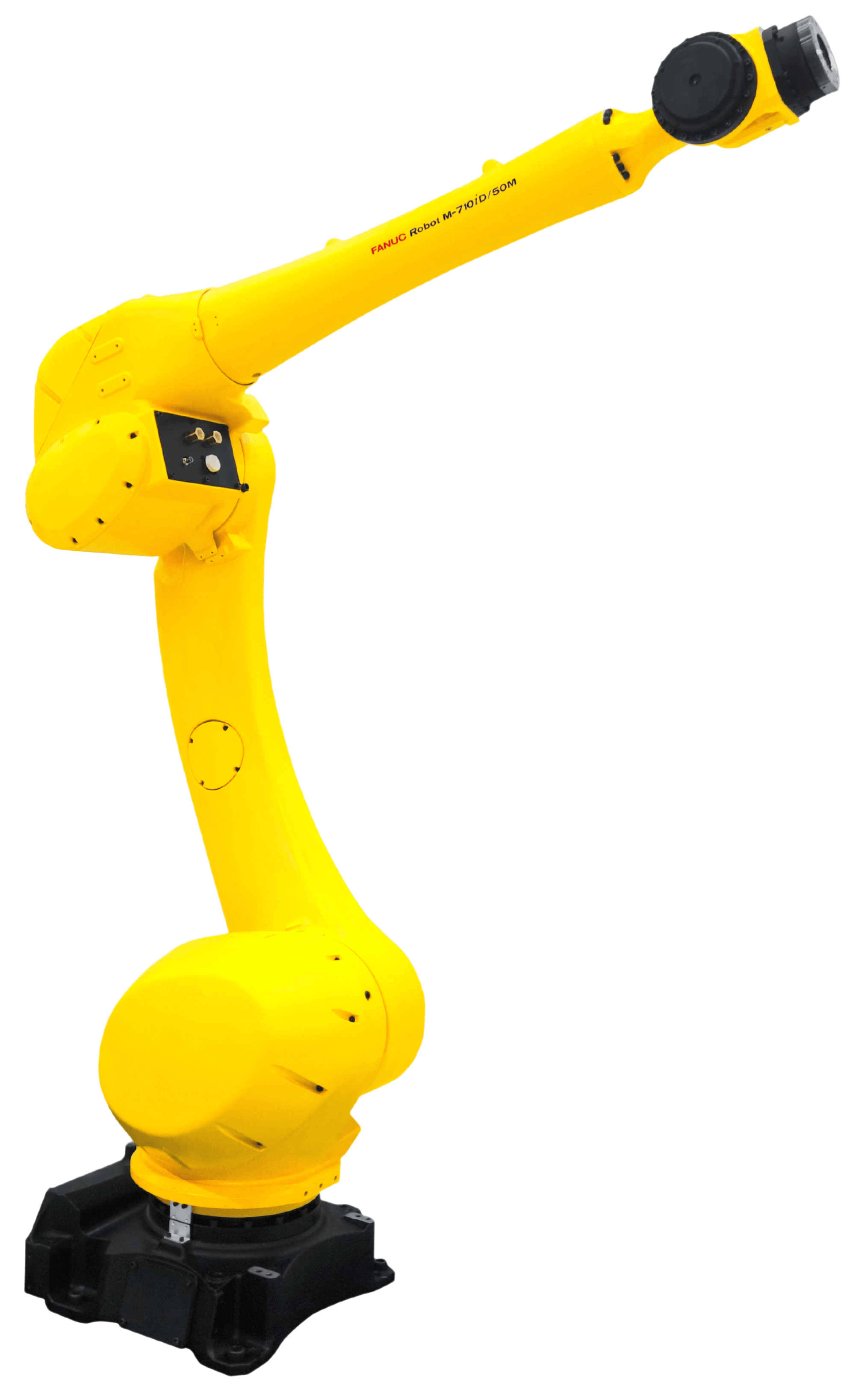 FANUC M-710iD/50M features curved J2 arm for greater workspace accessiblity