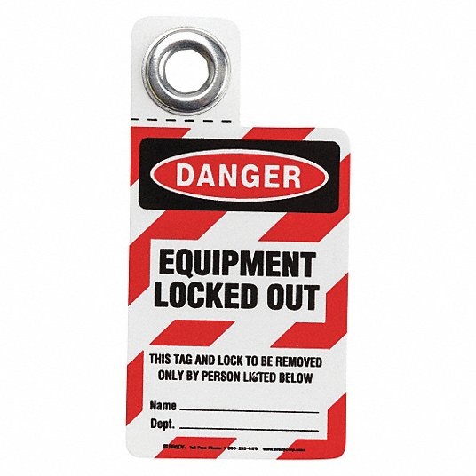 Lockout safety tag