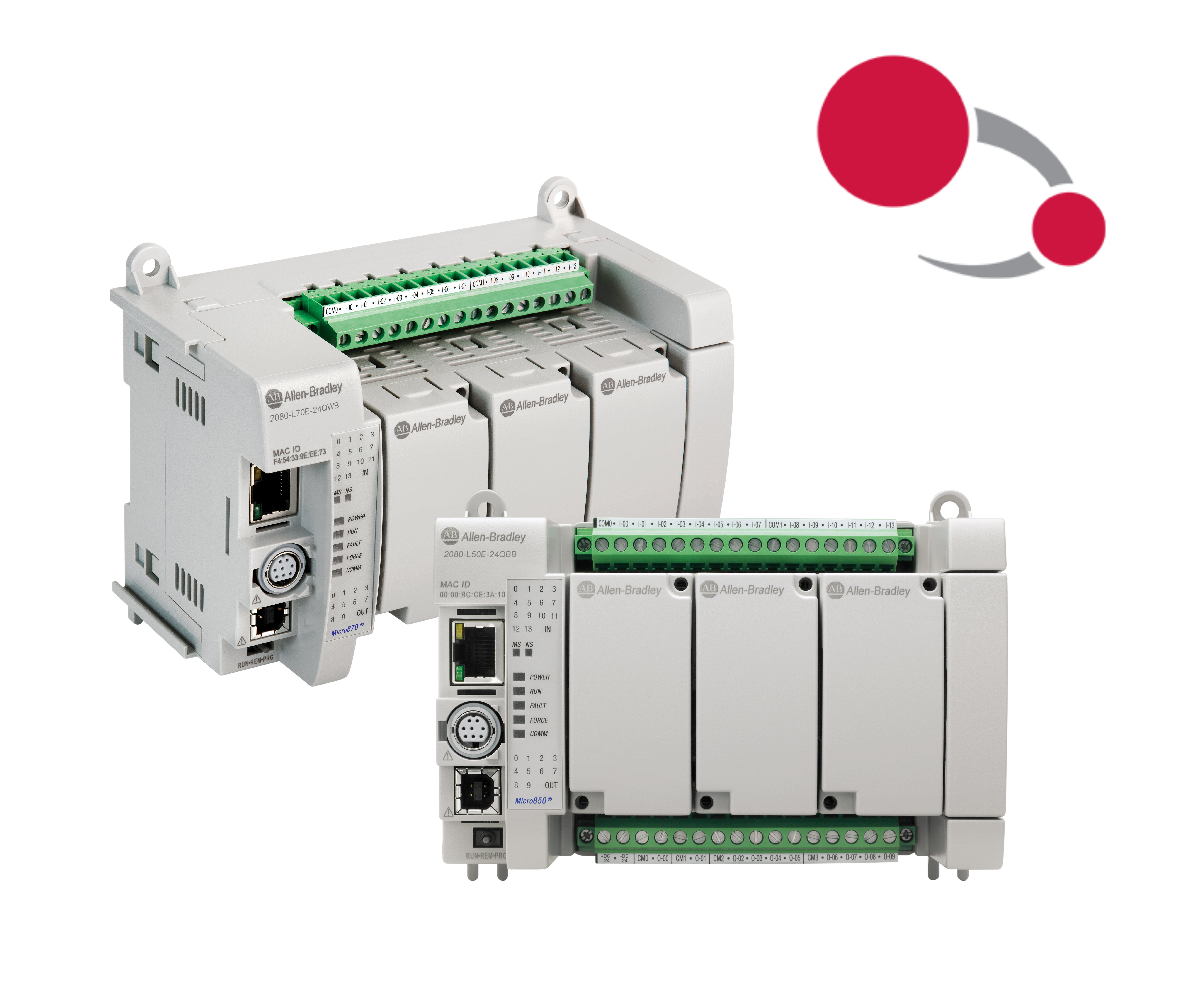 Rockwell Automation Allen-Bradly Micro850 and Micro870 2080-Lx0E controllers