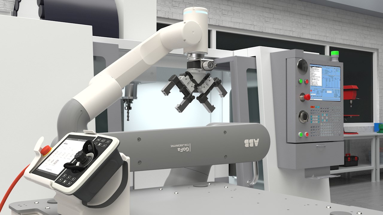 ABB’s OmniVance cell is an all-in-one solution designed to simplify machine tending