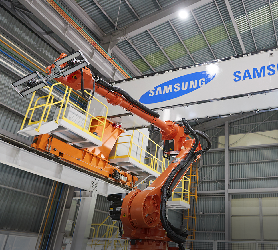 ABB Robotics and Samsung E&A seek to increase sustainability and efficiency at construction sites with the use of Smart Shops. 