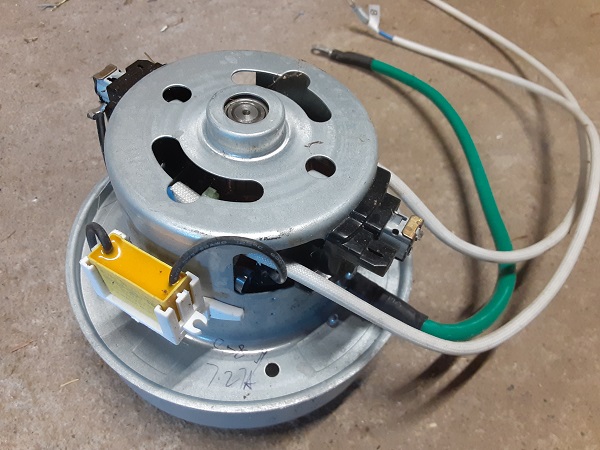 Commutating 1-phase motor