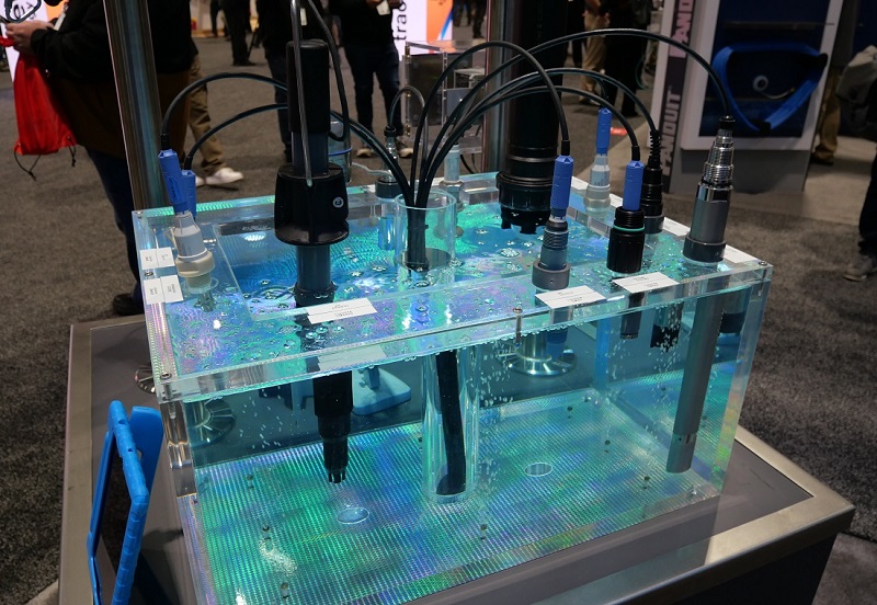 Process sensors monitor flow, temperature, pressure, level depth, etc.