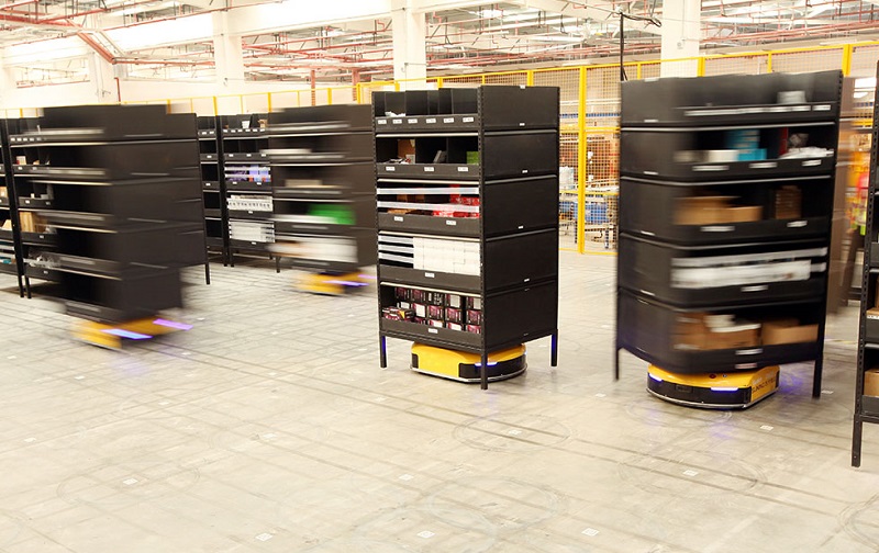 AMRs used for warehouse automation