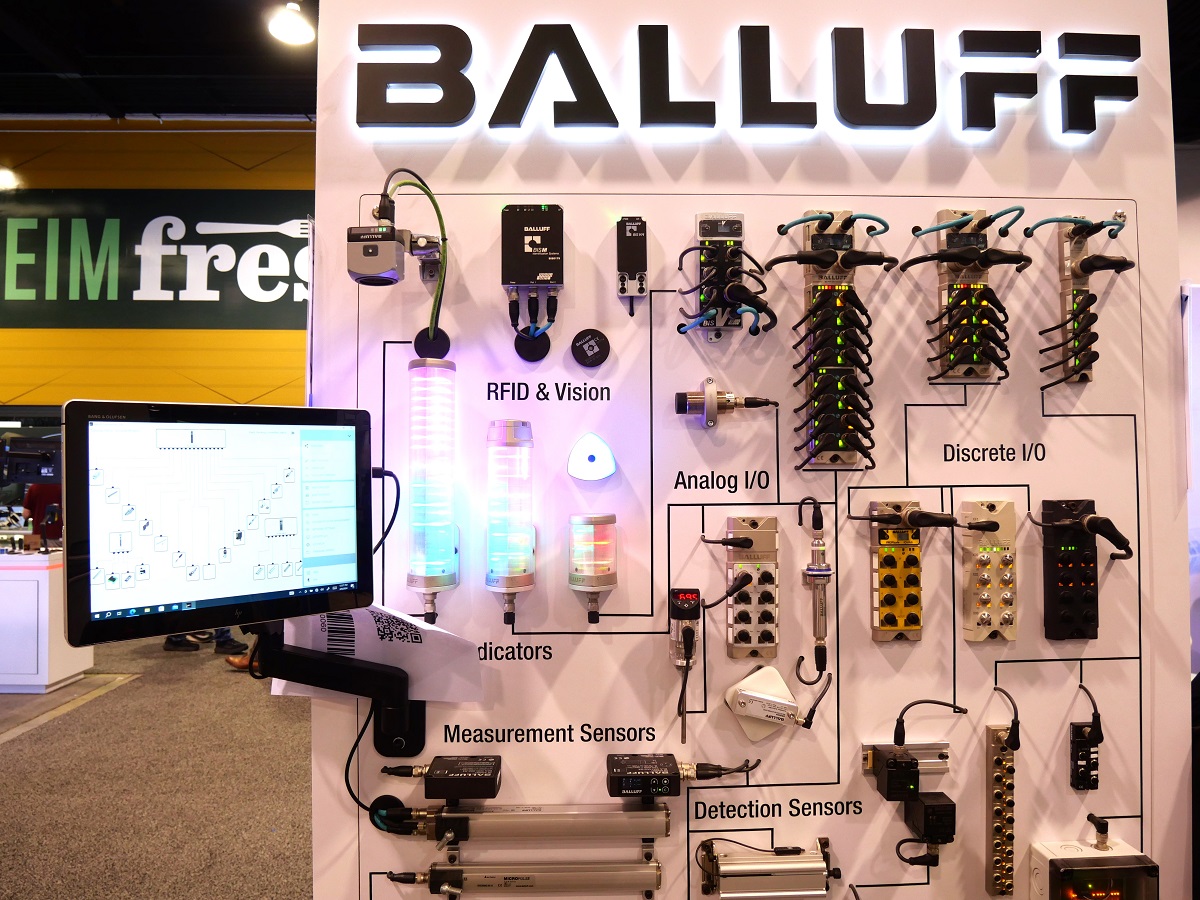 Interactive I/O displays from Balluff
