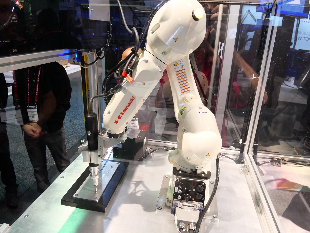 Screwdriving demo from Kawasaki Robots