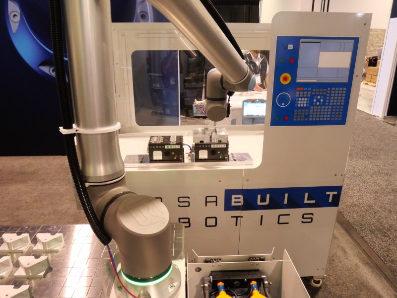VersaBuilt CNC tending in the UR booth