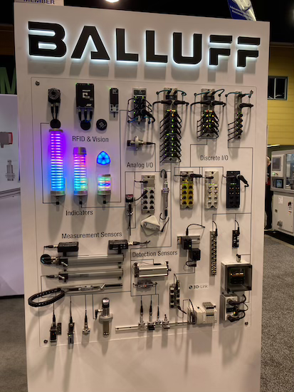 Balluff product display at ATX West