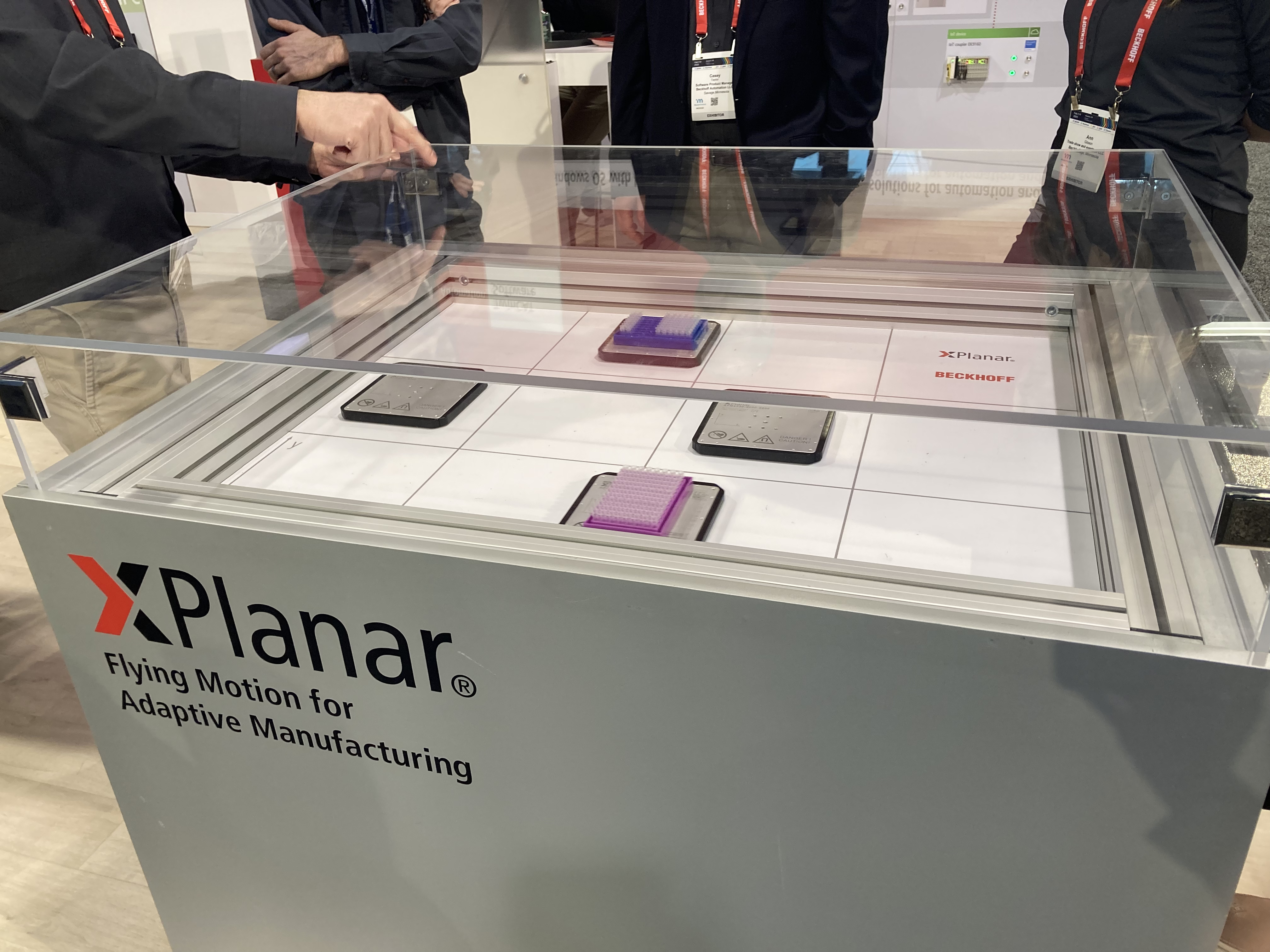Beckhoff's XPlanar planar motor system magnetic conveyor system 