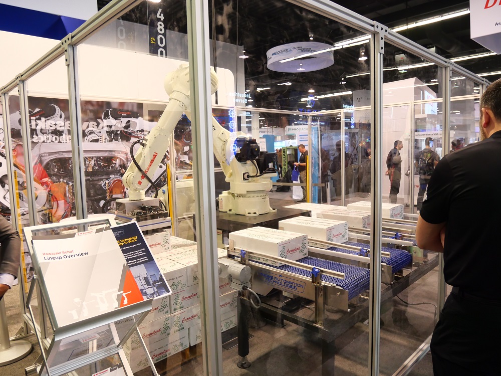 Palletizing demo from Kawasaki