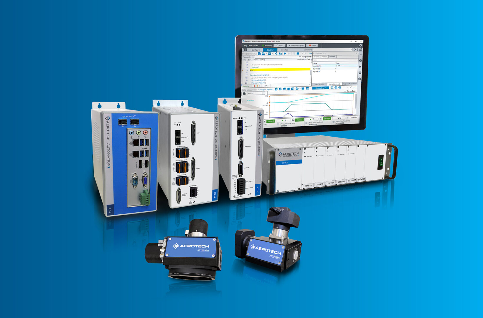 Version 2.7 of the Automation1 motion control platform features increased support for laser scan heads and drives