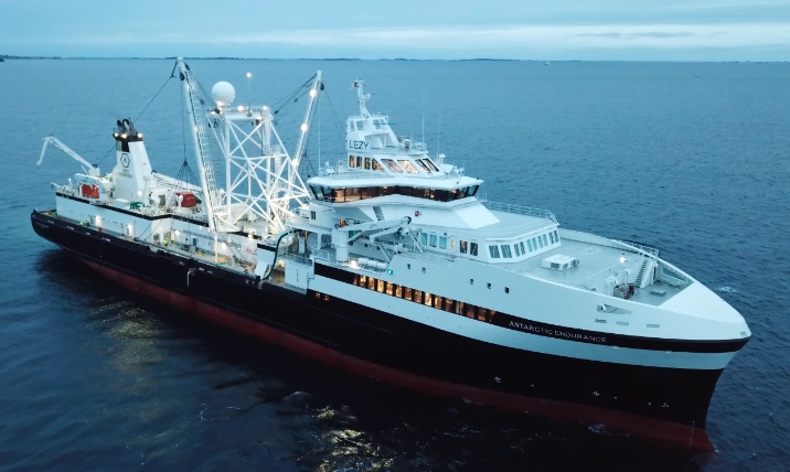 Krill fishing vessel.