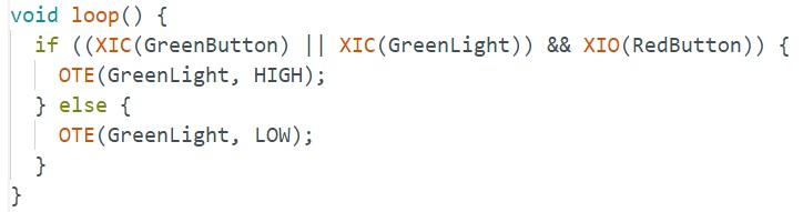 ladder logic to Arduino C