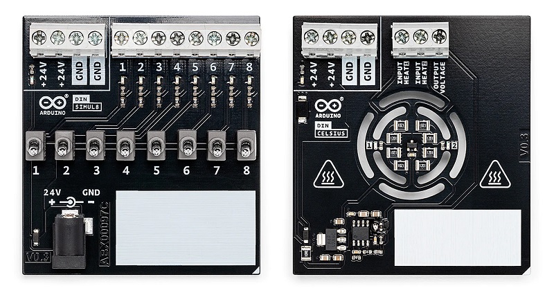 I/O simulator boards for the Arduino starter kit