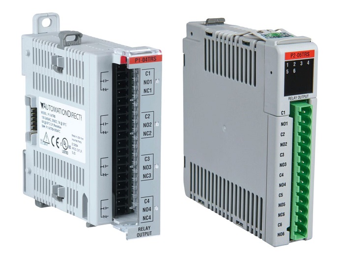 Relay outputs for P1000 and P2000