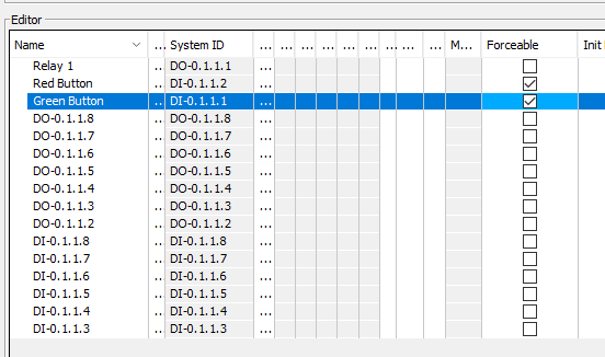 allowing inputs to be forced on and off
