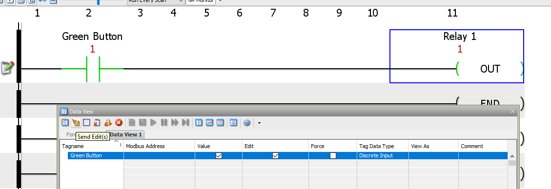 forcing to simulate logic