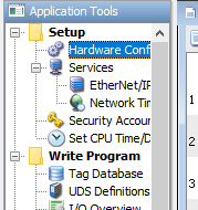 locating the hardware config tab to add/edit modules