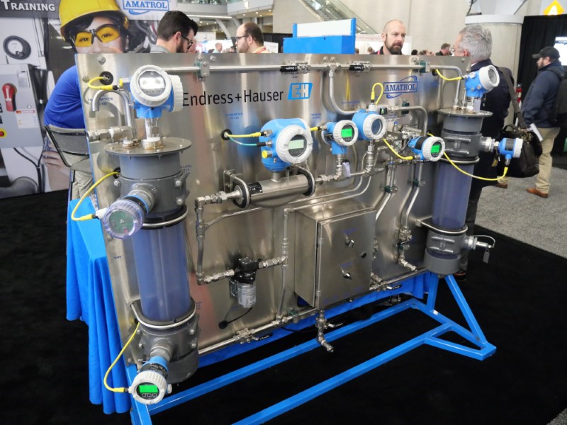 Trainer for education with process sensors