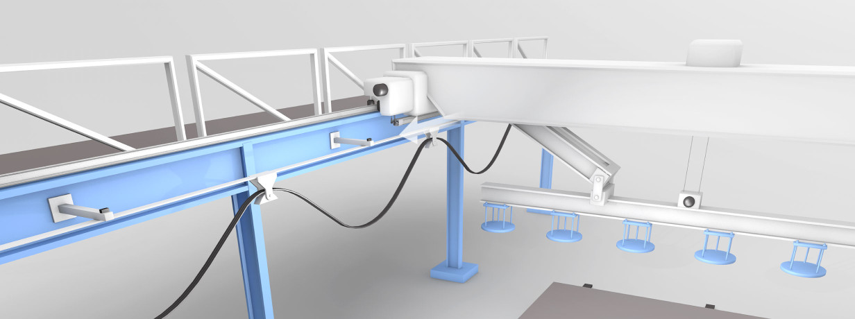 Balluff long distance positioning system provides the absolute crane position in demanding applications