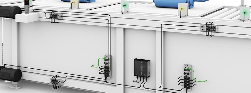 Power supply on machine