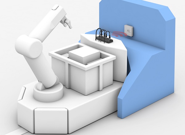 Robot using wireless IO-Link