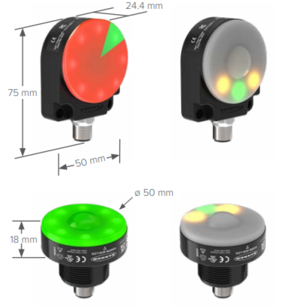 The K50R has flush and base mounting options, enabling the sensor to be mounted in almost any orientation