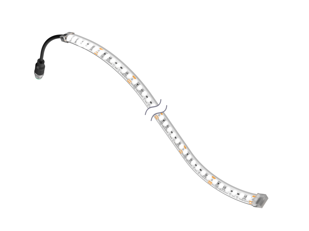 The WLF12 strip lights can be cut into 50 mm increments for greater customization