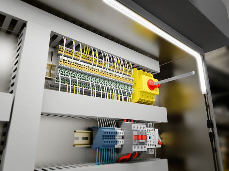 Banner’s new daylight white strip lights can illuminate control cabinets and other workspaces where light is needed