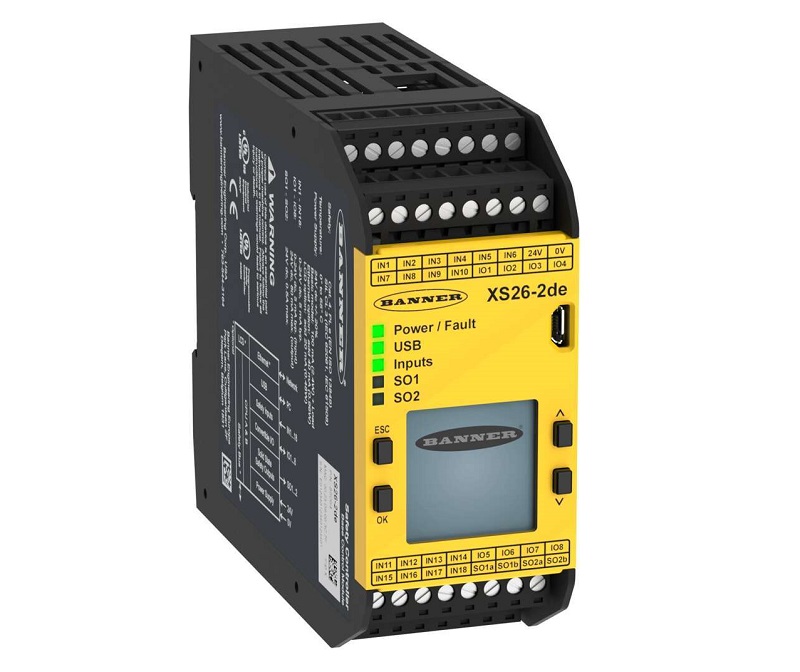 Banner's new safety controller upgrades