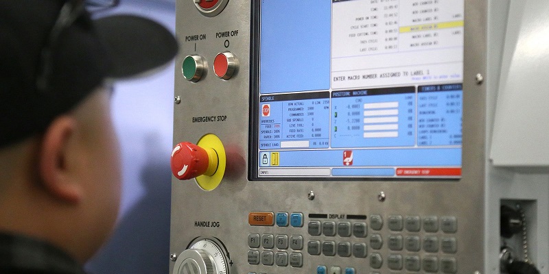 Operator at CNC machine
