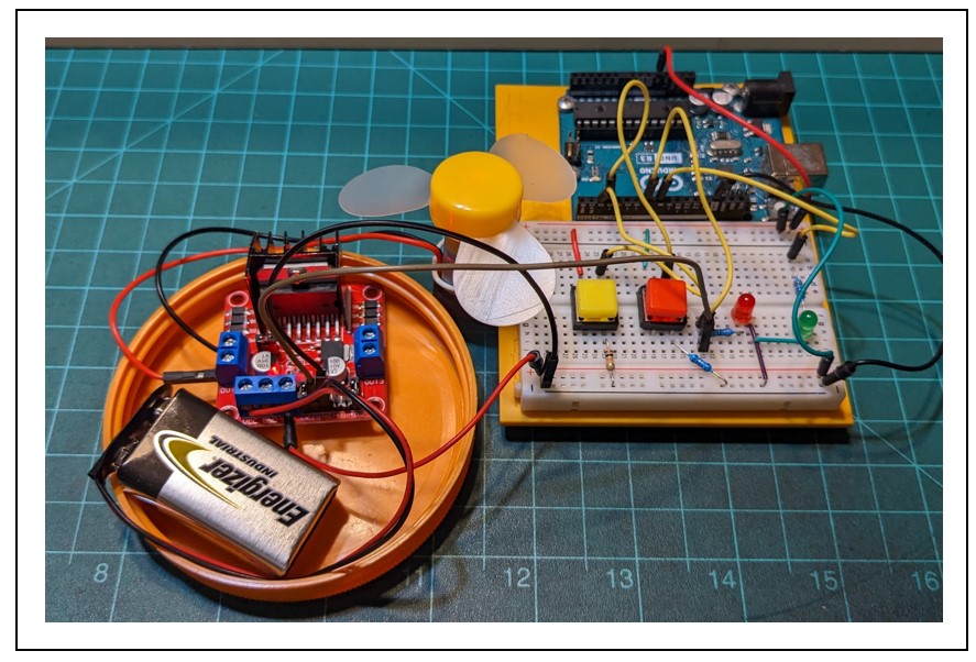 The Assembled Count Up Counter DC Motor Controller