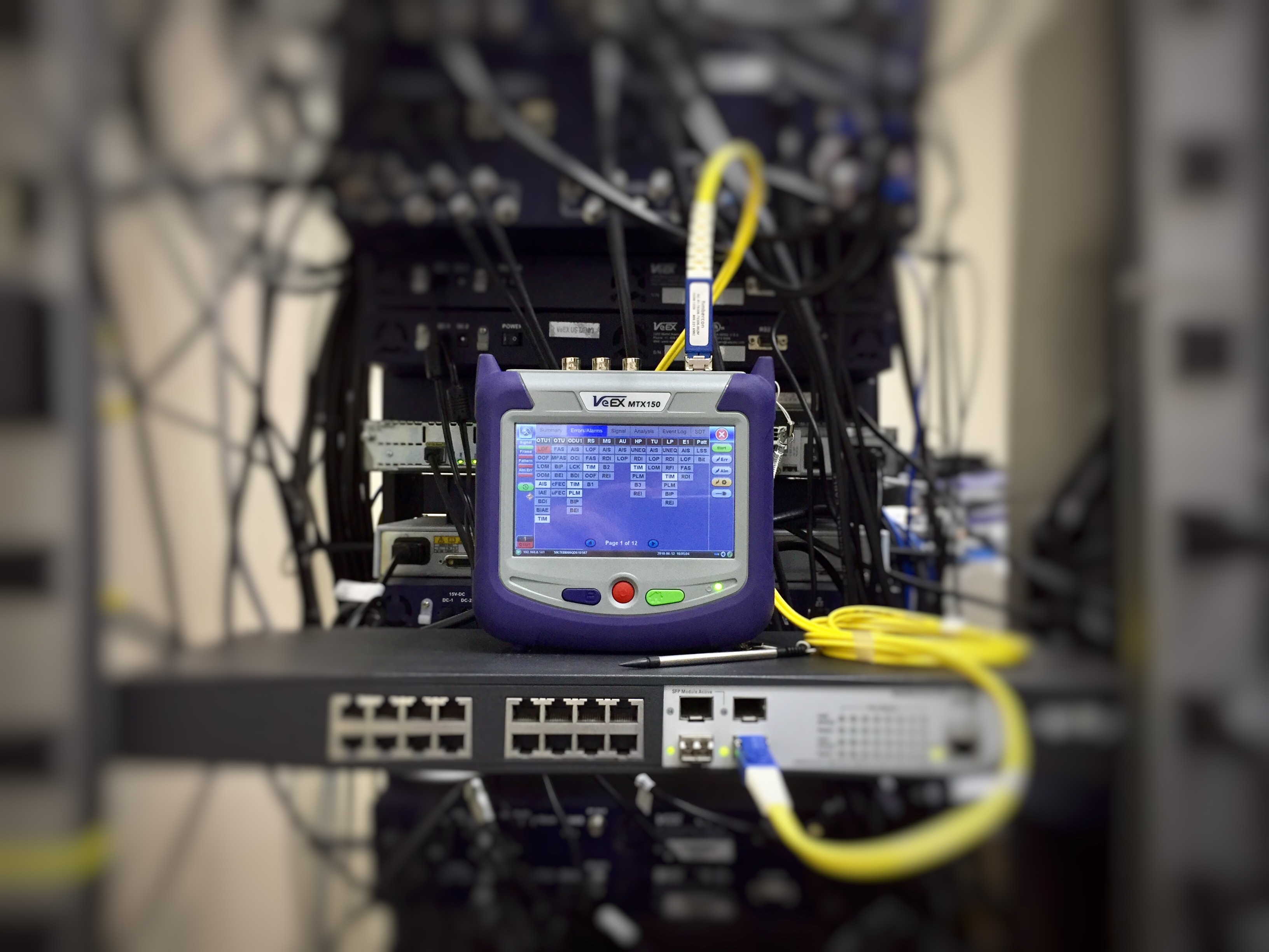 Network cable testers are used to ensure that wires aren't broken and are connected correctly.