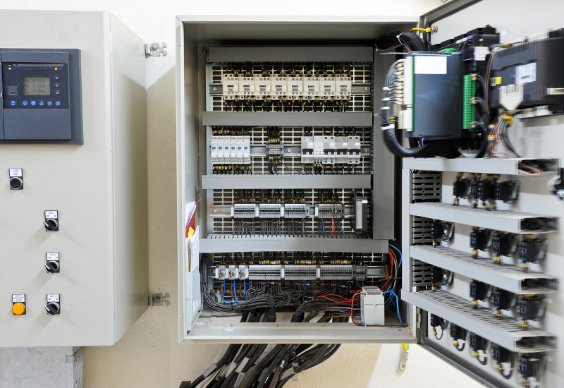 industrial control panel (ICP) contains electrical and control devices