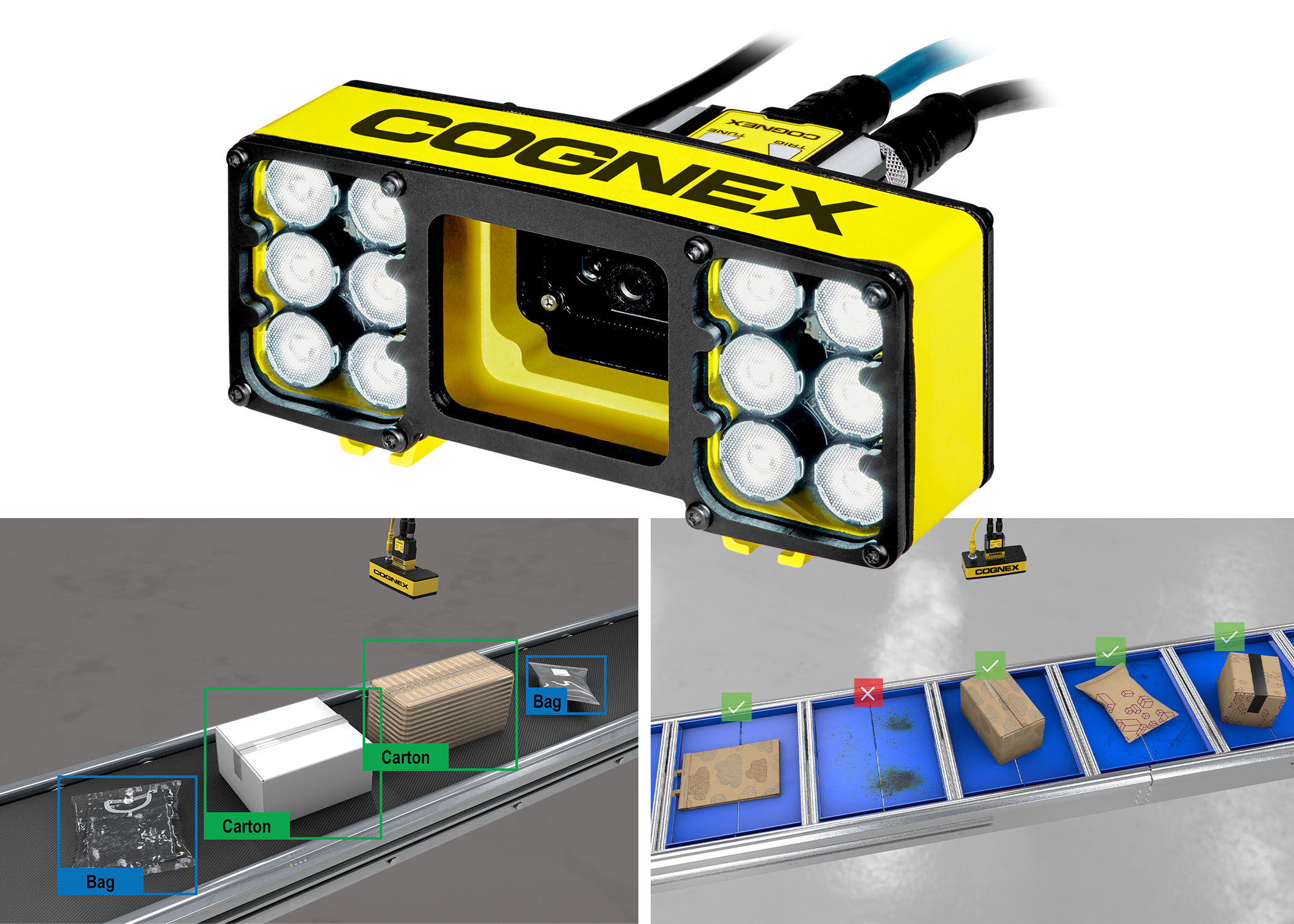 In-Sight 2800 is an AI-based vision system with edge learning
