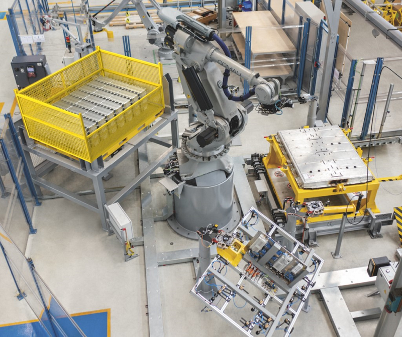Comau's EV battery recycling robot