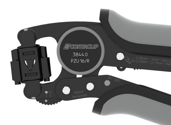 End of the crimp tool