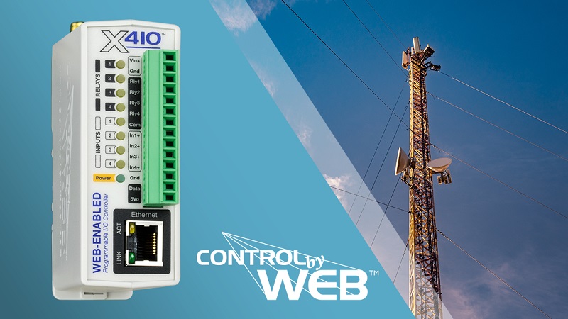New I/O controllers from ControlByWeb with cellular wireless tech