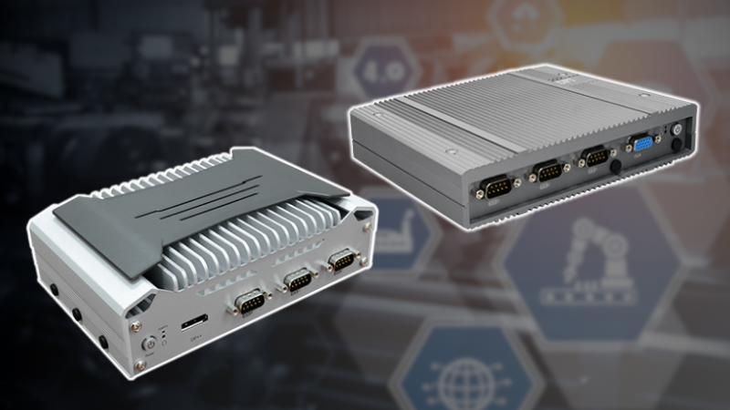 DFI’s latest solutions, the EC70A-ADP (left) and the EC700-ADN industrial PCs