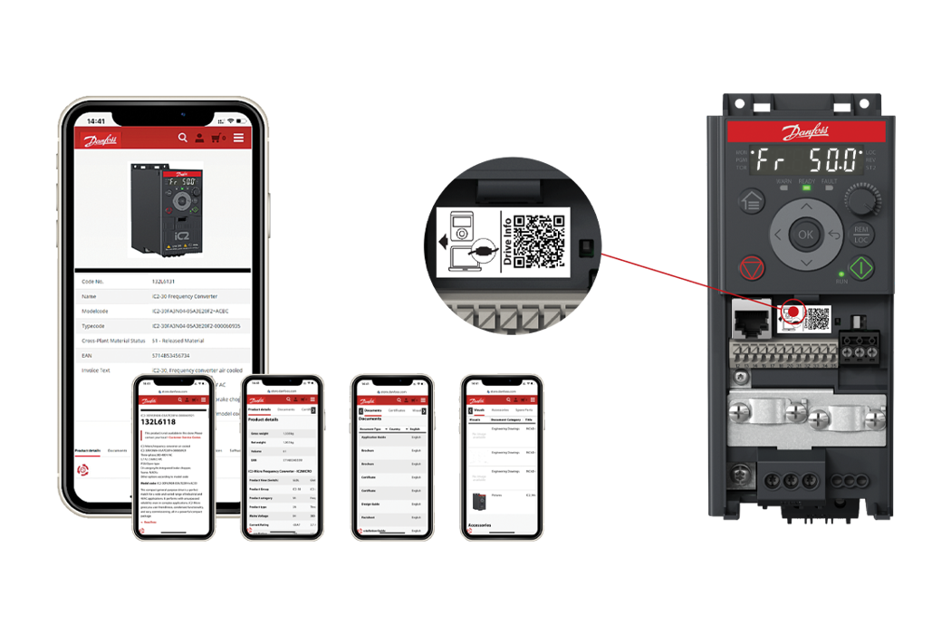 Users can quickly obtain product information by scanning a QR code on the front of the drives