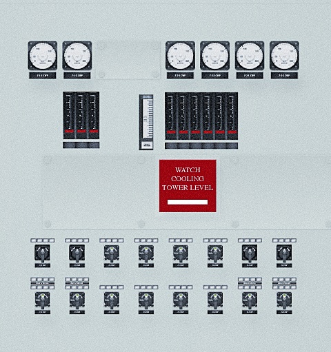 Simulated control panel