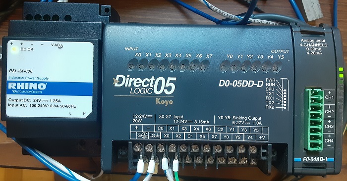 DirectLOGIC PLC training setup