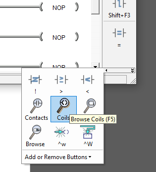 Accessing program commands