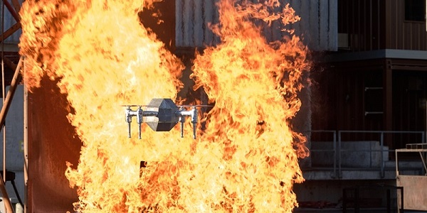 Drones fighting and monitoring fire activity