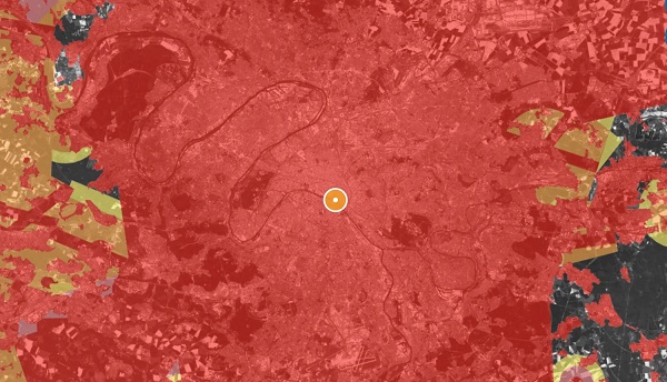 Paris drone restriction map