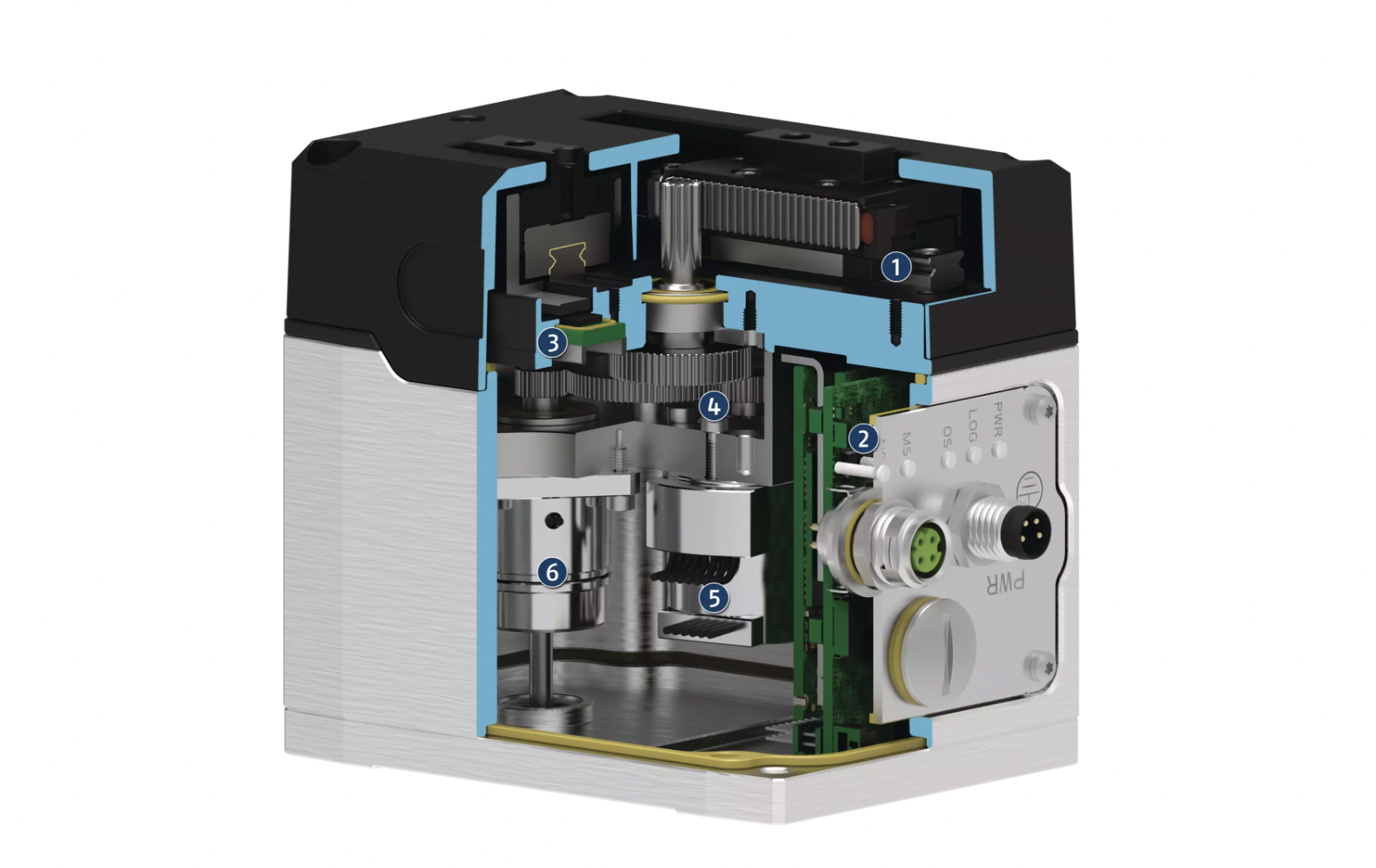 Inside of smart EGK Gripper from Schunk