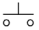 Normally open Push Button electrical symbol